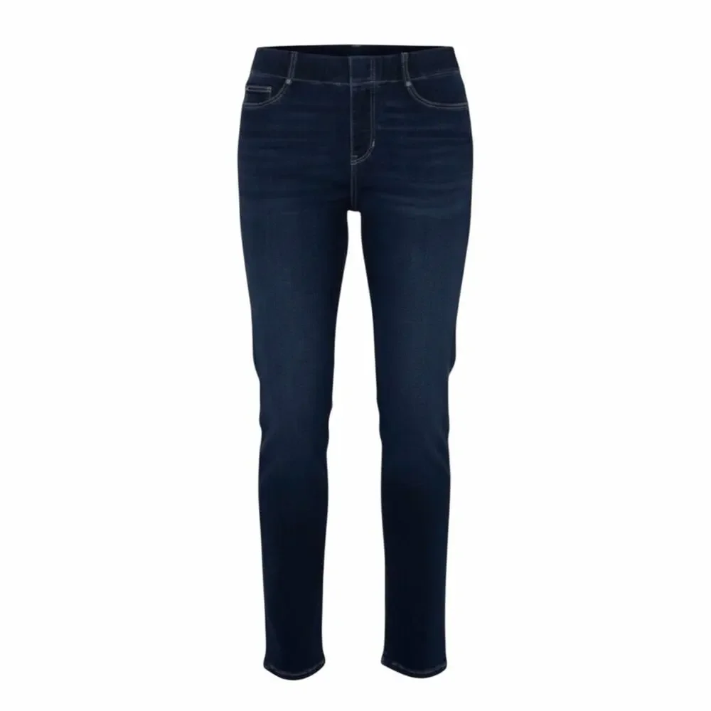 Liverpool Slim Chloe Pull-On Stretch Jeans in Canton Dark Wash - Size 30